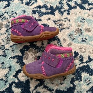 pediped Purple and Pink Baby Shoes
